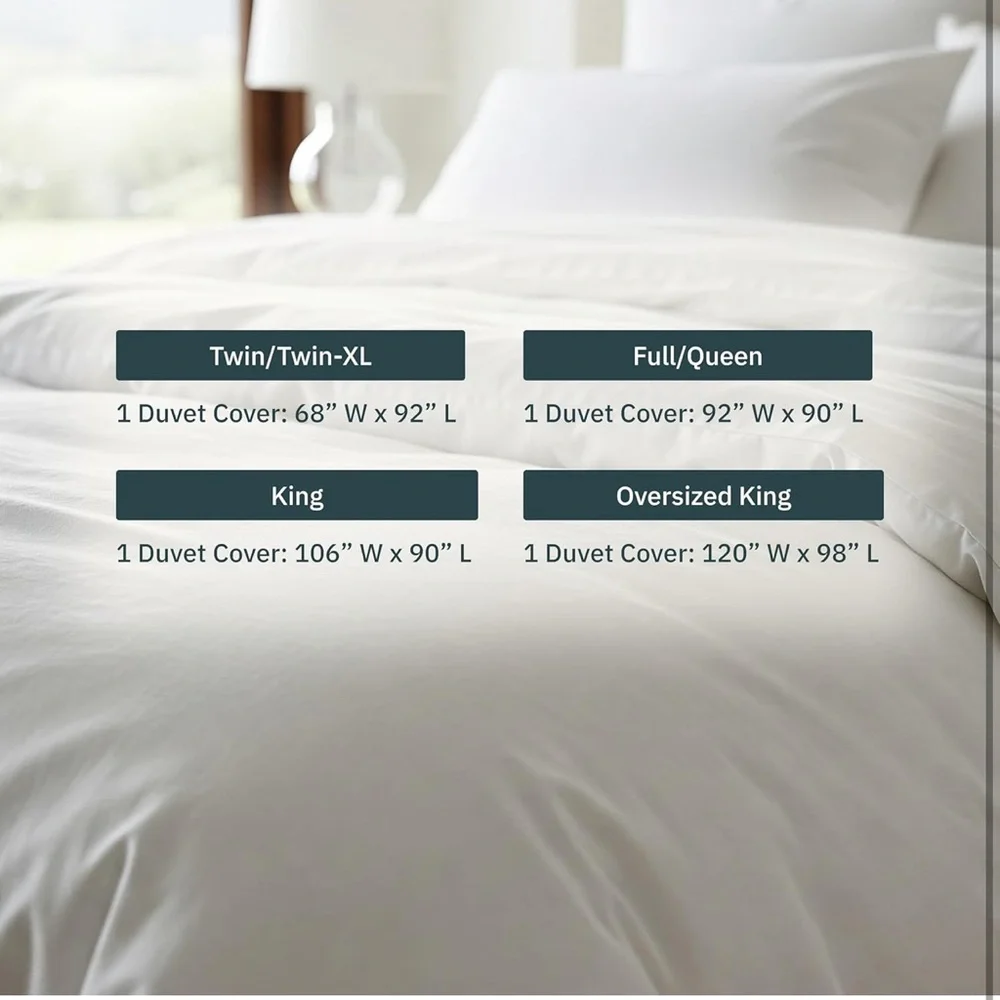 Black Duvet Cover Queen Size/Full Size Only - Premium 400 Thread Count 92x90